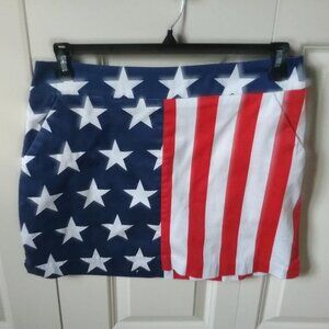 Loudmouth Flag skort size 8